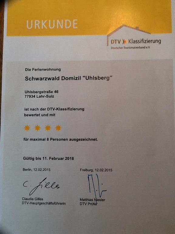 Schwarzwald Domizil Uhlsberg Apartment Кипенхайм Екстериор снимка